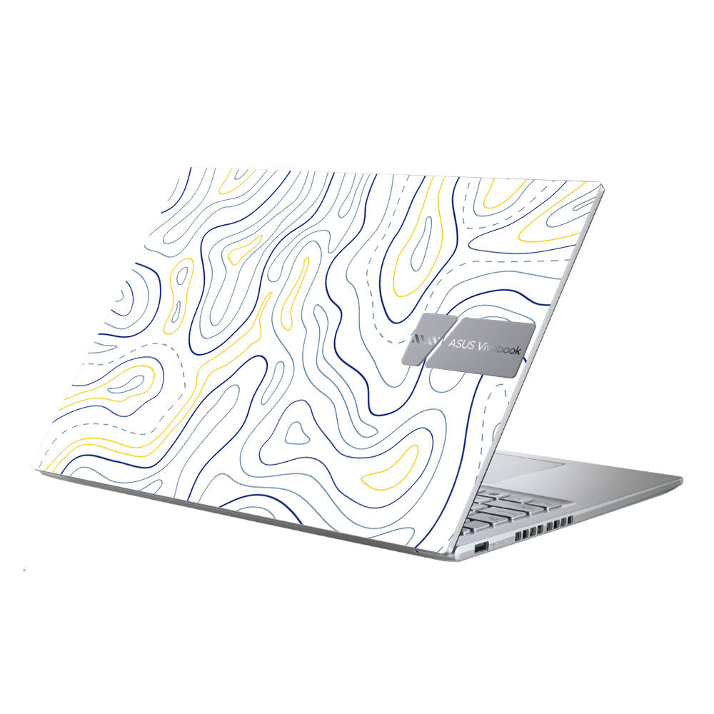 Minimalist Colorful Contours Asus Vivobook X1605ZA Laptop Skin