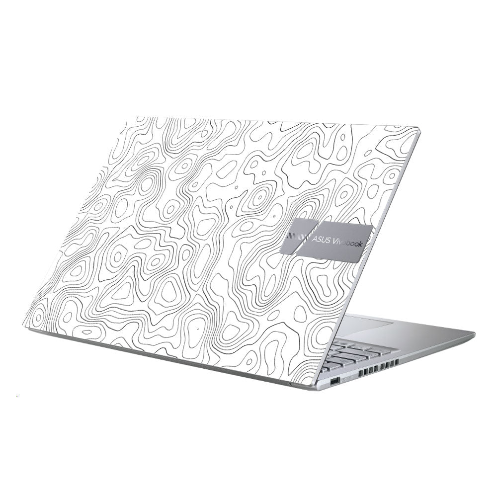 White Contour Design Asus Vivobook X1605ZA Laptop Skin