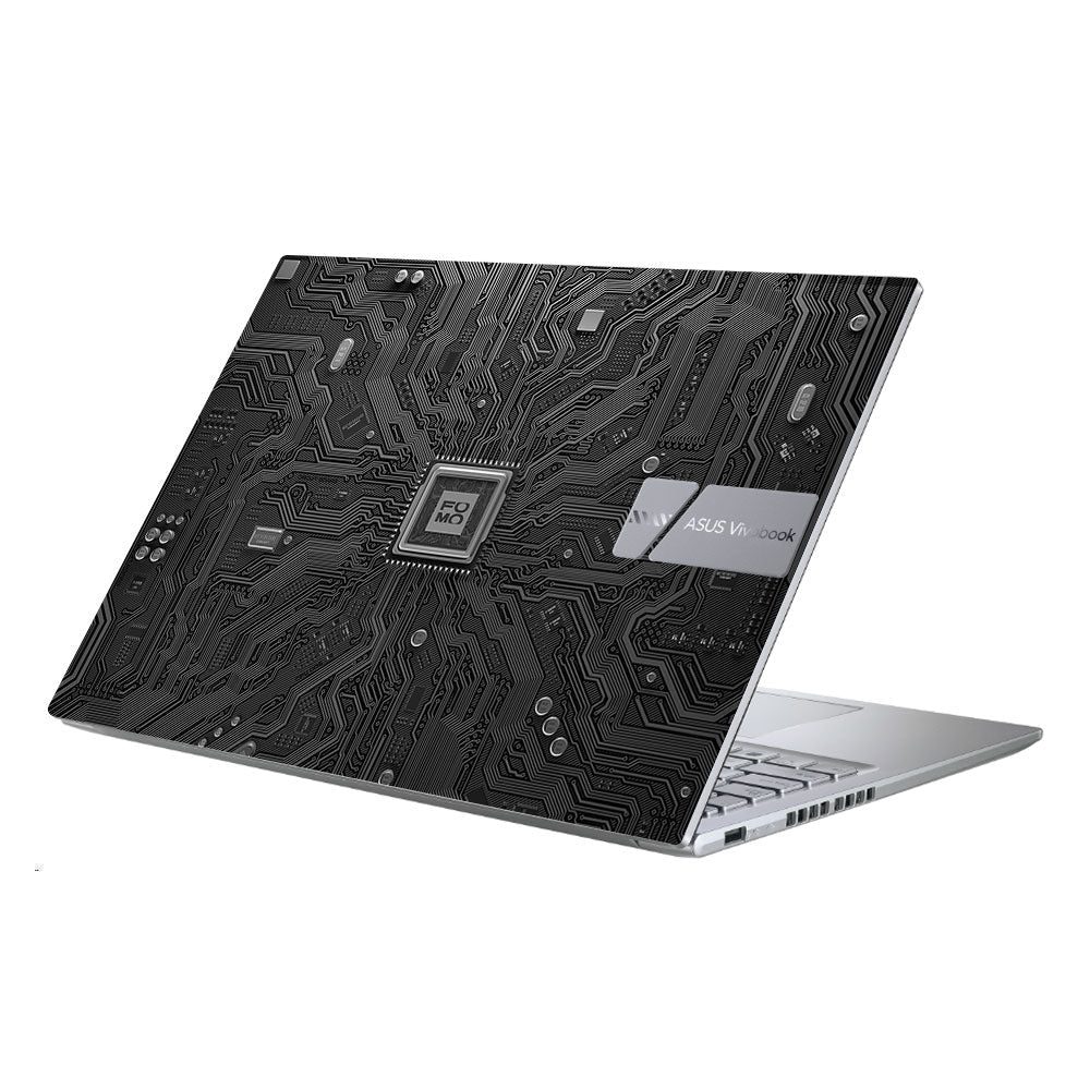 FOMO Circuit Dark Mode Asus Vivobook X1605ZA Laptop Skin