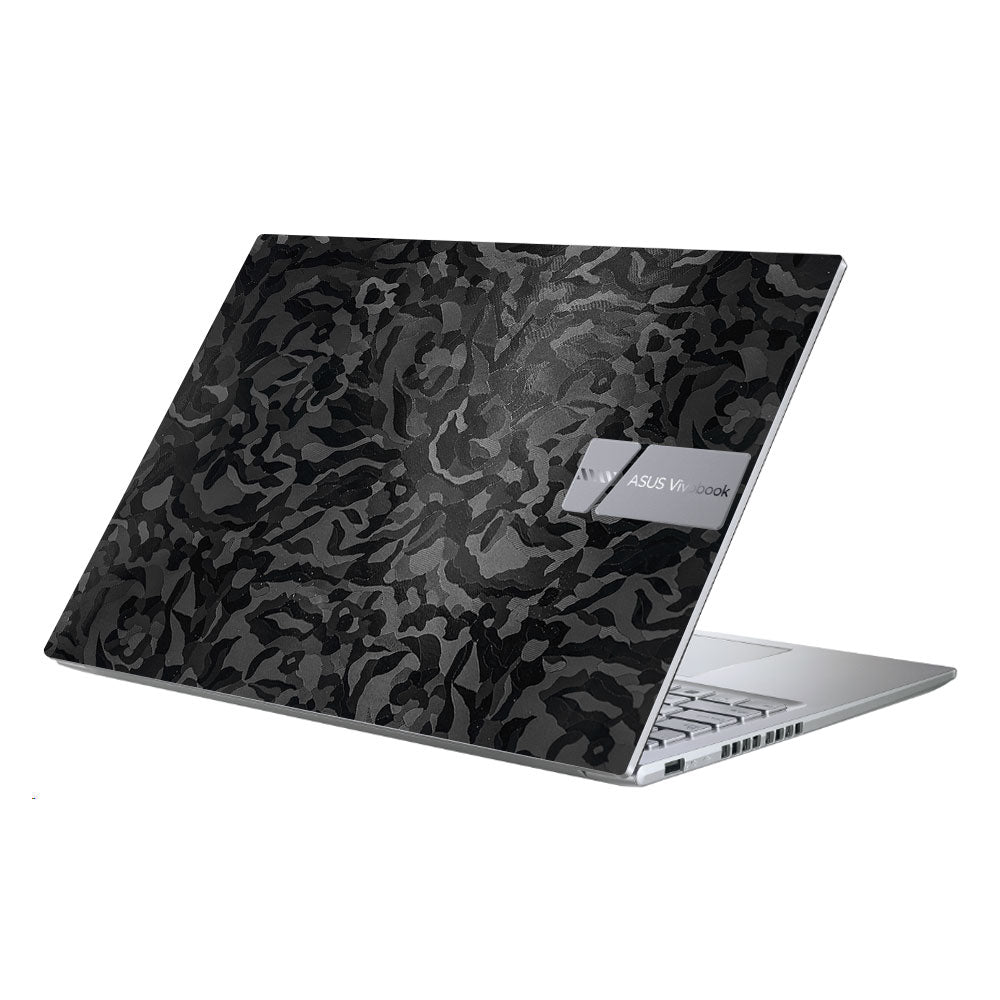 Textured Black Camouflage Asus Vivobook X1605ZA Laptop Skin