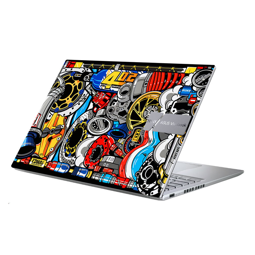 Mechanical Chaos Asus Vivobook X1605ZA Laptop Skin