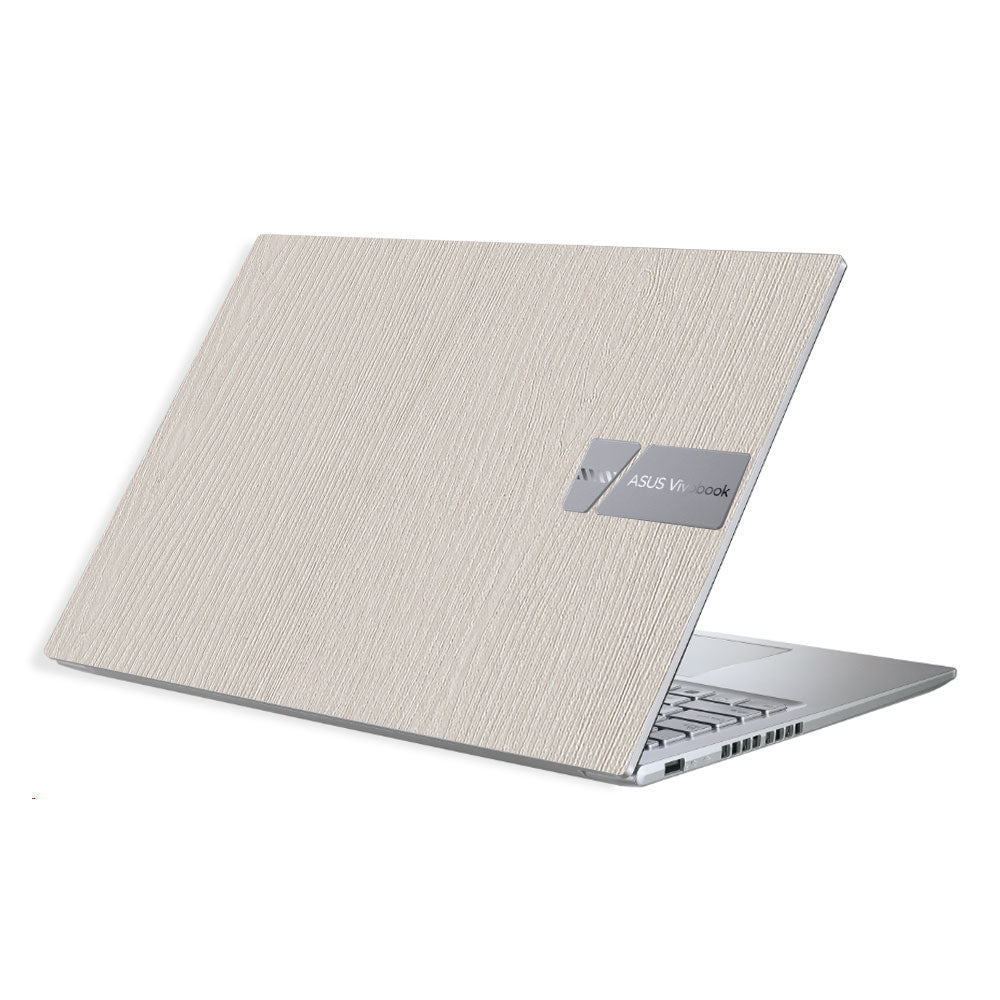 Textured White Wood Asus Vivobook X1605ZA Laptop Skin