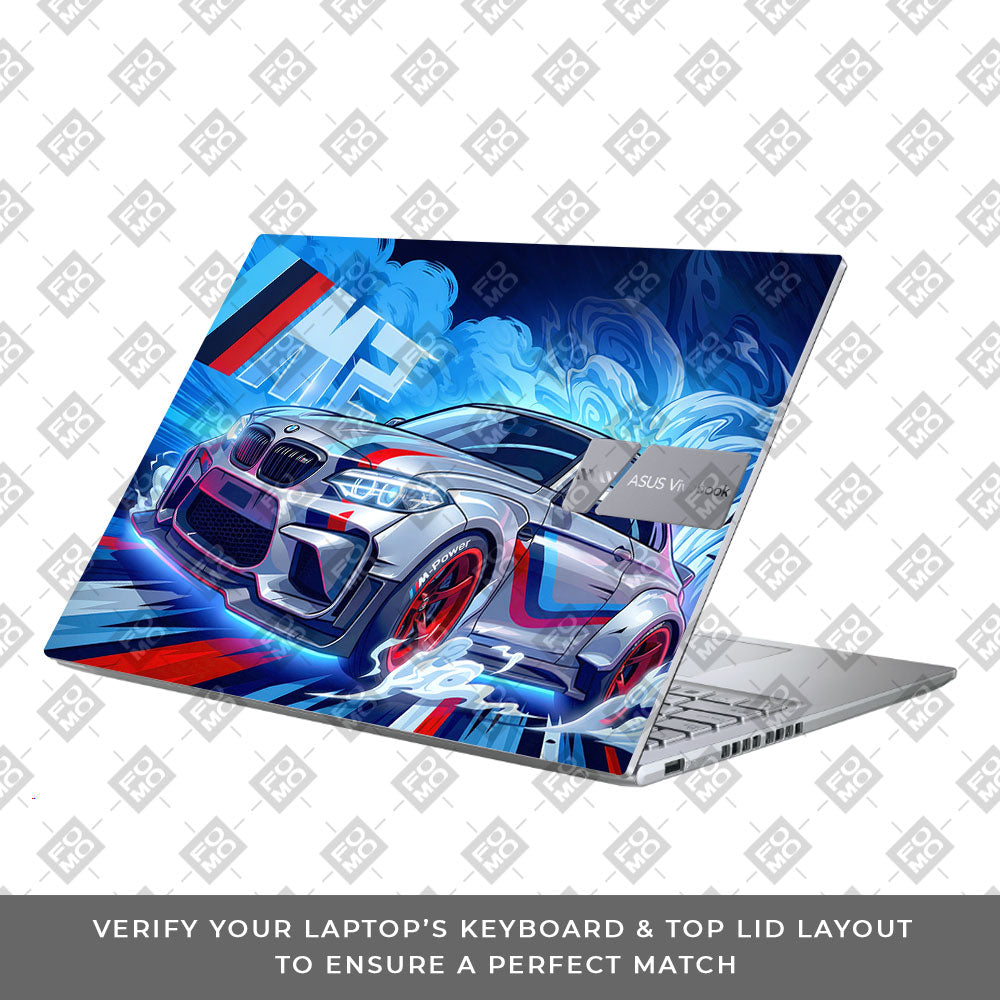 BMW M Performance Asus Vivobook 16 X1605V Laptop Skin