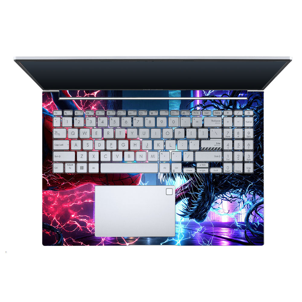 Spiderman vs Venom Showdown Asus Vivobook X1605ZA Laptop Skin