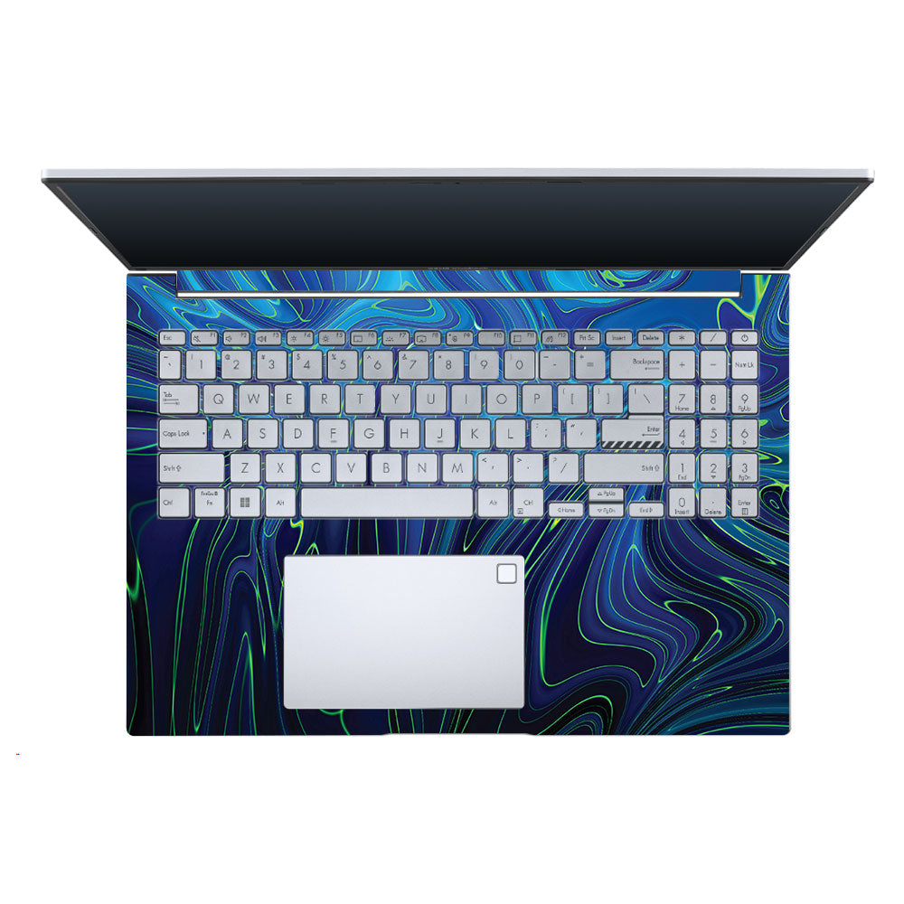 Cobalt Liquid Design Asus Vivobook 16 X1605V Laptop Skin