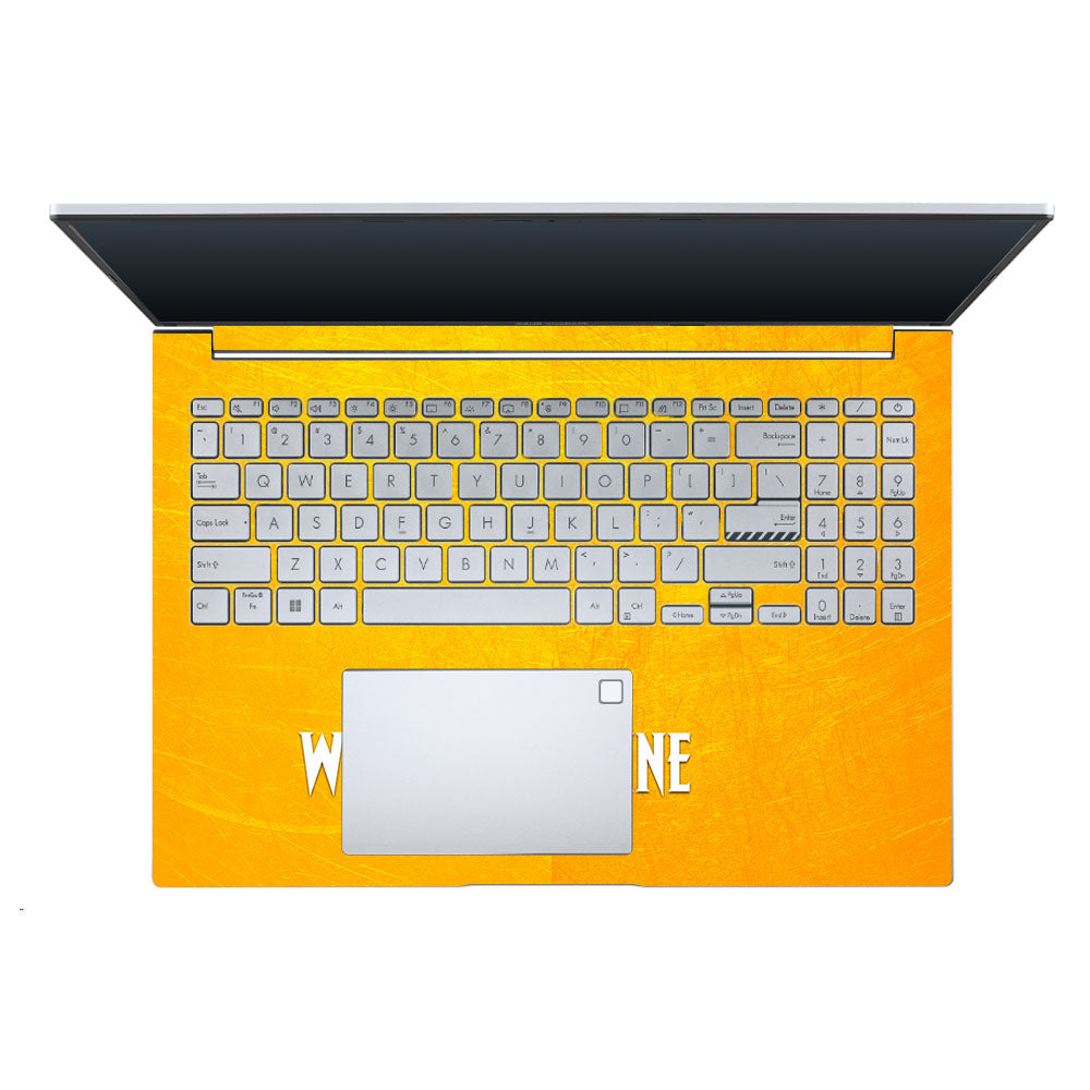 Wolverine with Yellow Background Asus Vivobook X1605ZA Laptop Skin