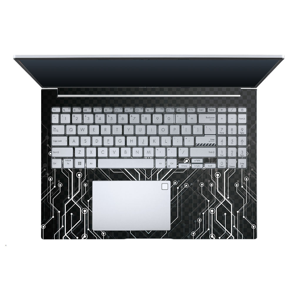 Black Digital Circuit Asus Vivobook 16 X1605V Laptop Skin