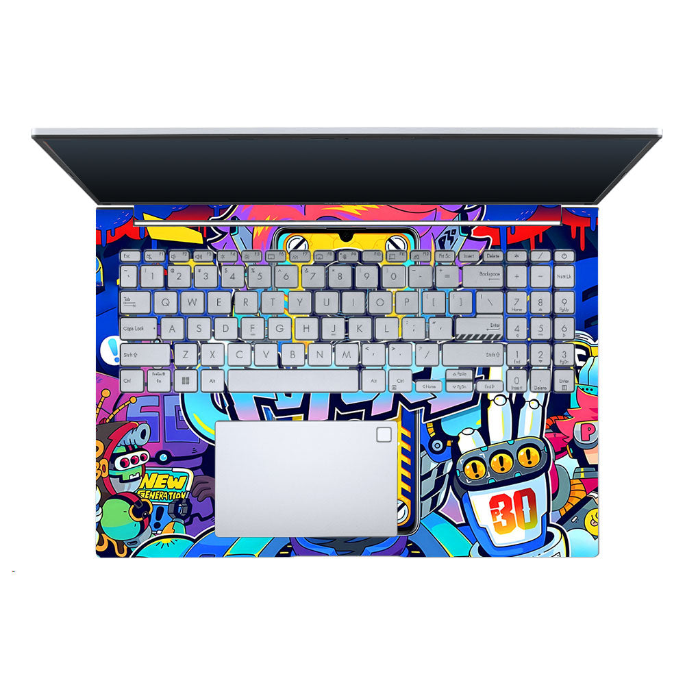 Futuristic Cyberpunk Vision Asus Vivobook X1605ZA Laptop Skin