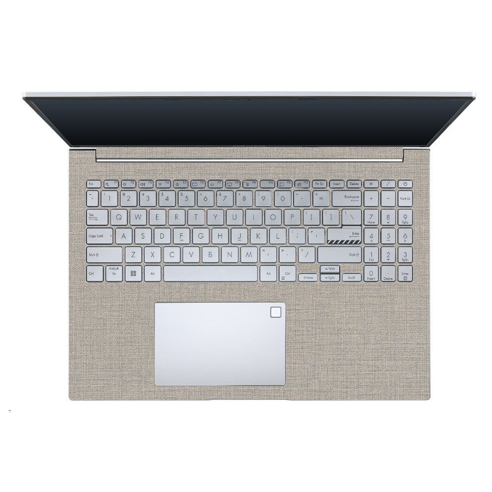 Textured Fabric Grey Asus Vivobook 16 X1605V Laptop Skin