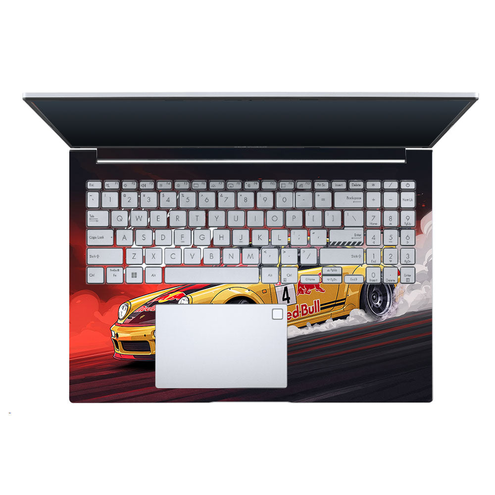 Porsche 911 Red Bull Classic Racer Asus Vivobook X1605ZA 3D Laptop Skin