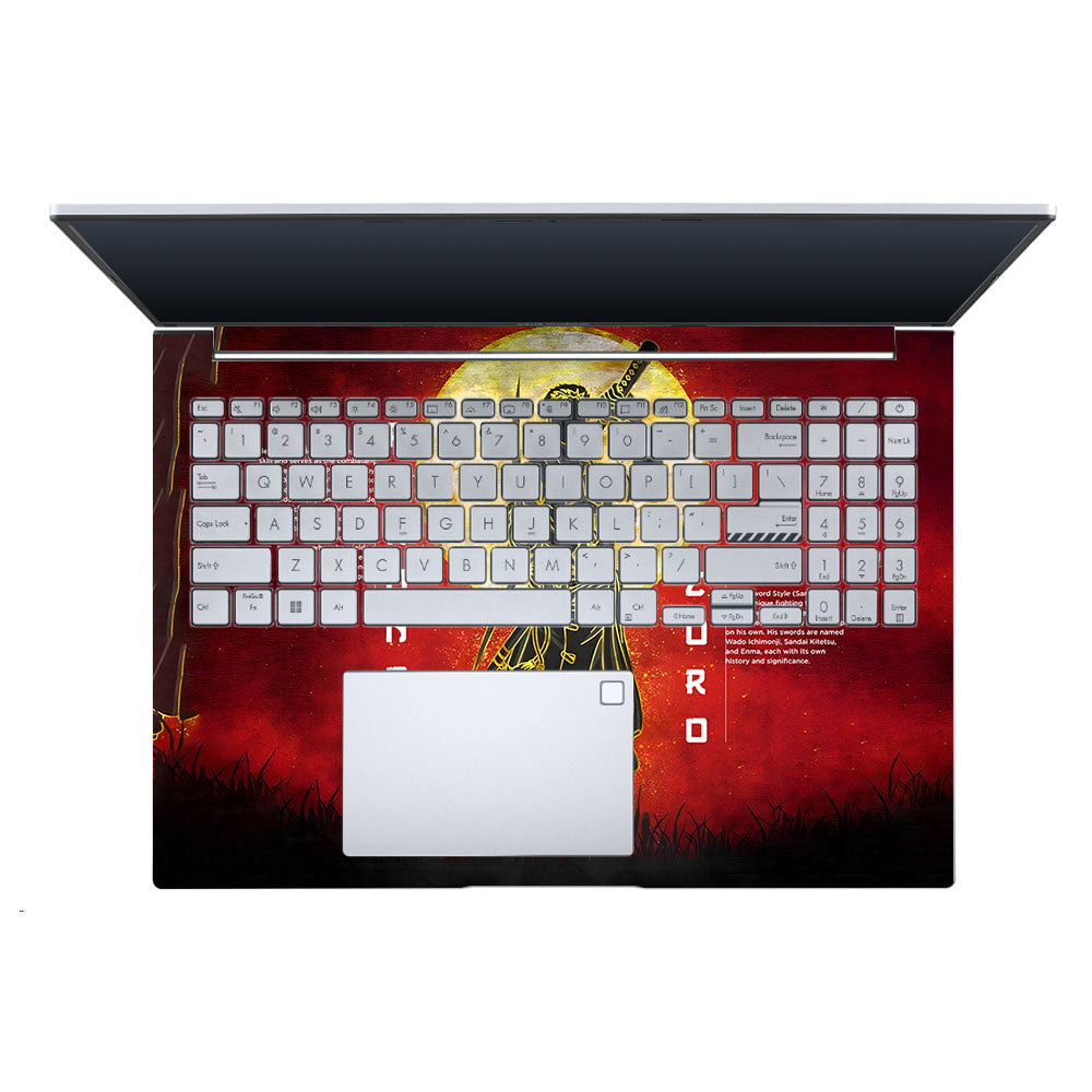 Zoro Under Golden Moon Asus Vivobook X1605ZA Laptop Skin