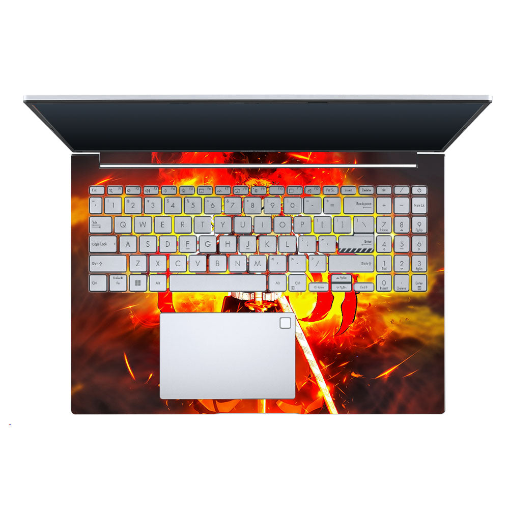 Flame Hashira Rengoku Asus Vivobook X1605ZA Laptop Skin