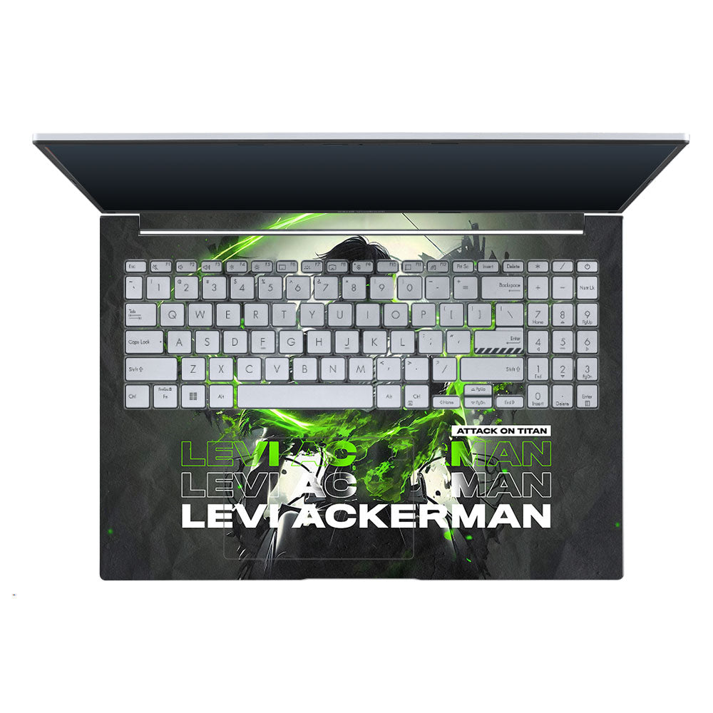 Levi Ackerman Neon Fury Asus Vivobook X1605ZA Laptop Skin