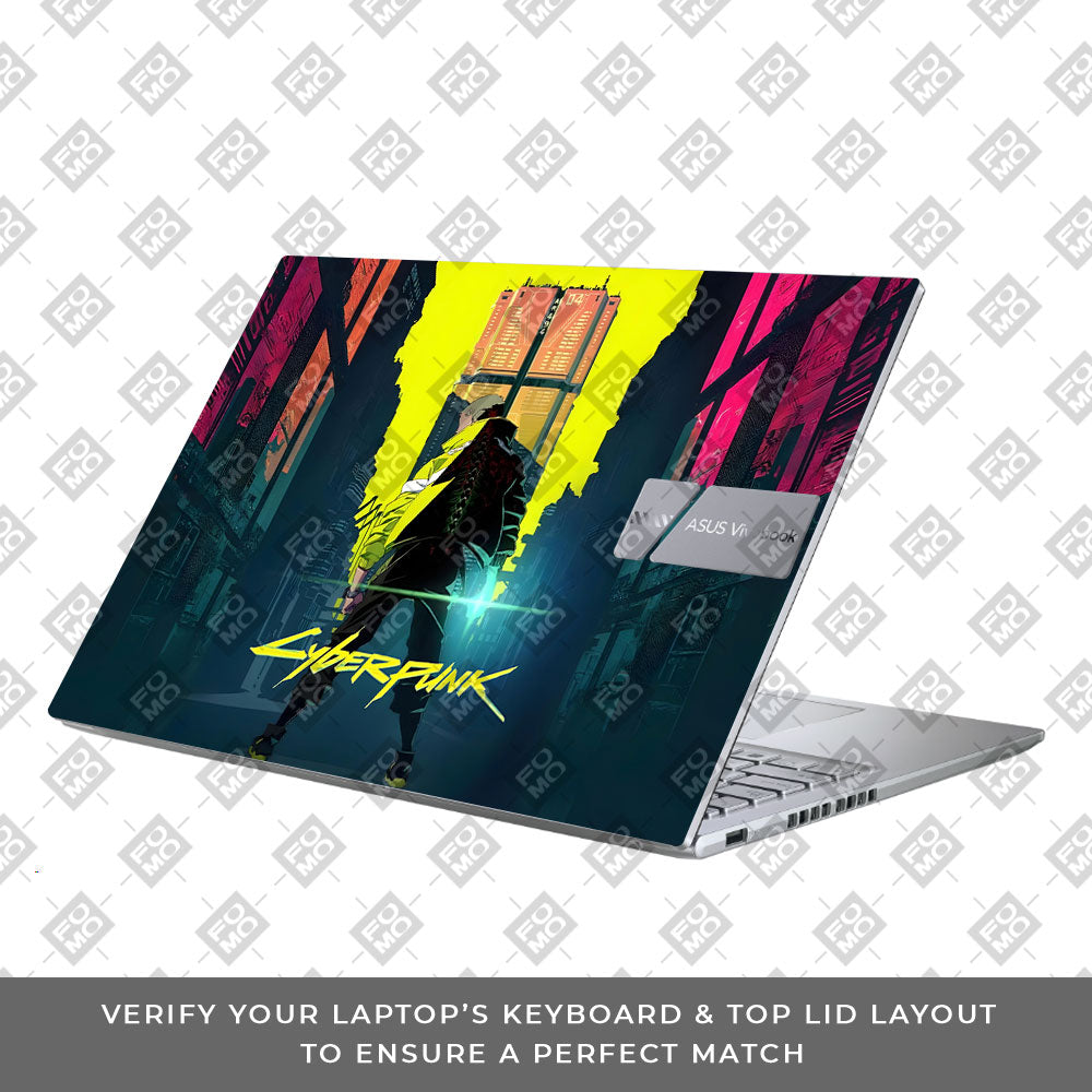 Cyberpunk Uprising Asus Vivobook X1605ZA Laptop Skin
