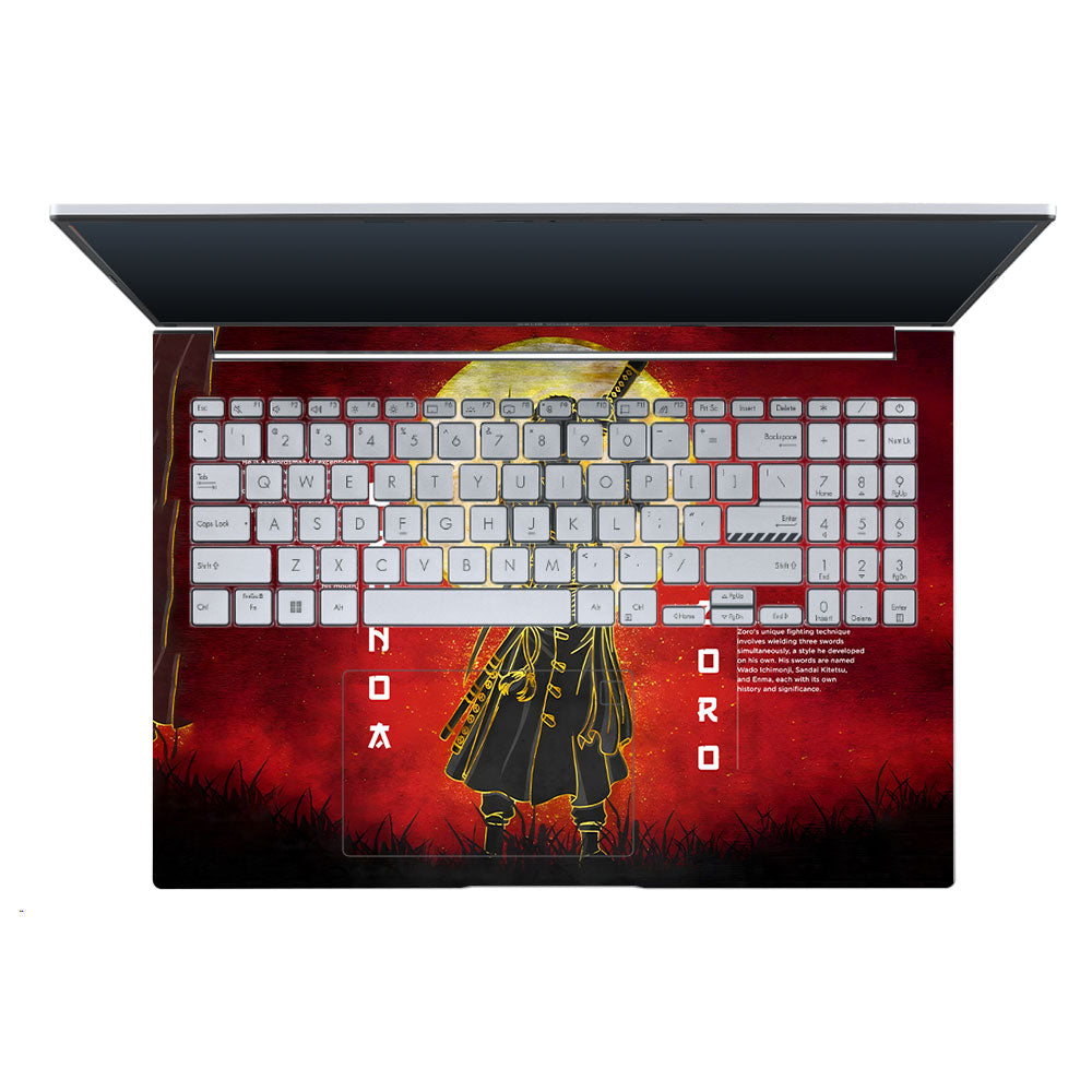 Zoro Under Golden Moon Asus Vivobook X1605ZA Laptop Skin