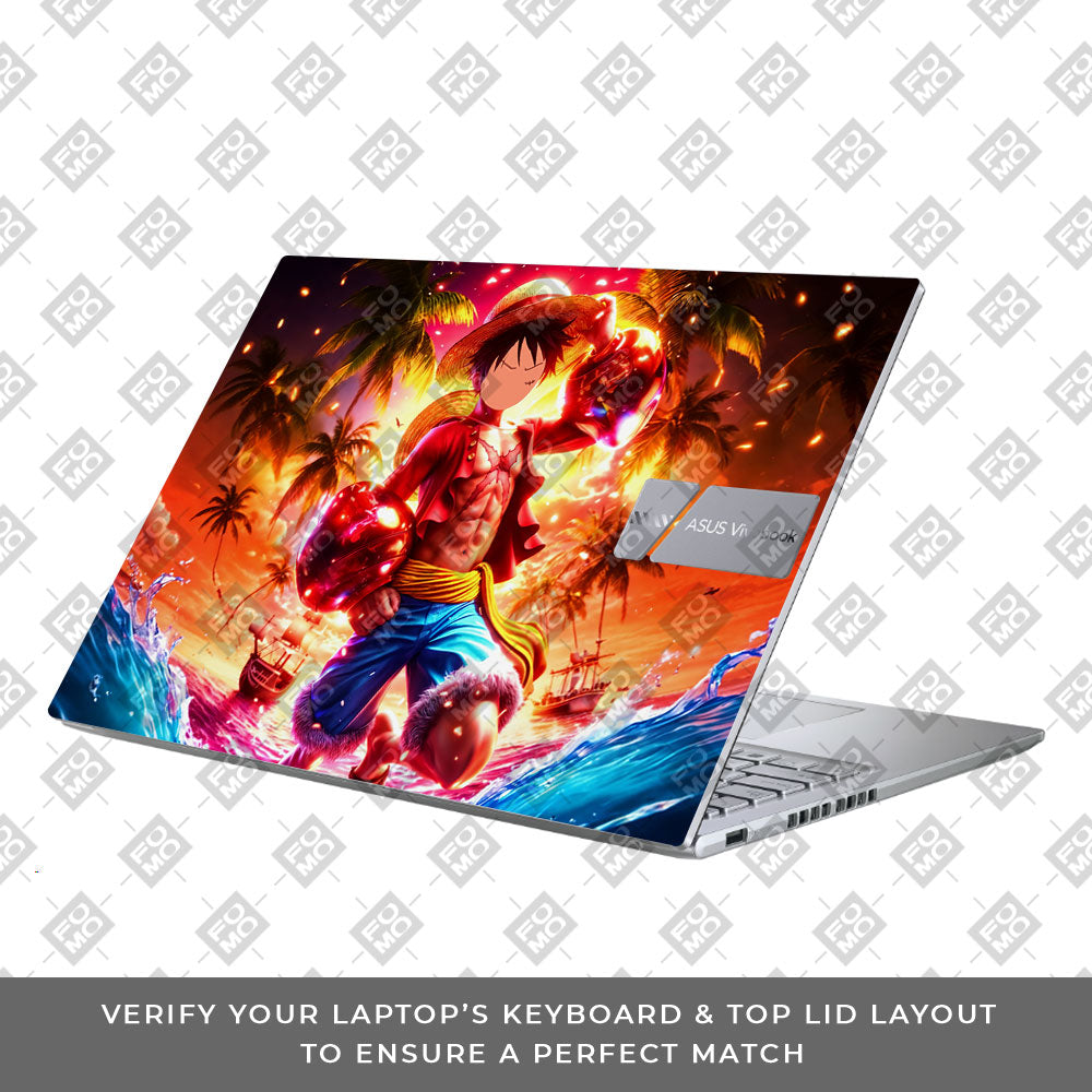 Luffy's Radiant Will Asus Vivobook X1605ZA Laptop Skin