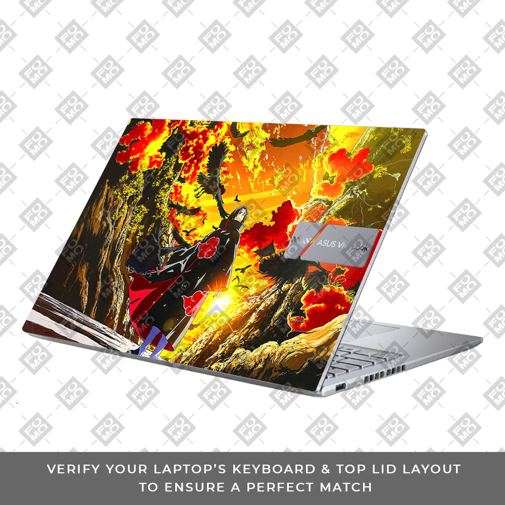 Itachi with Flock of Crows Asus Vivobook X1605ZA Laptop Skin