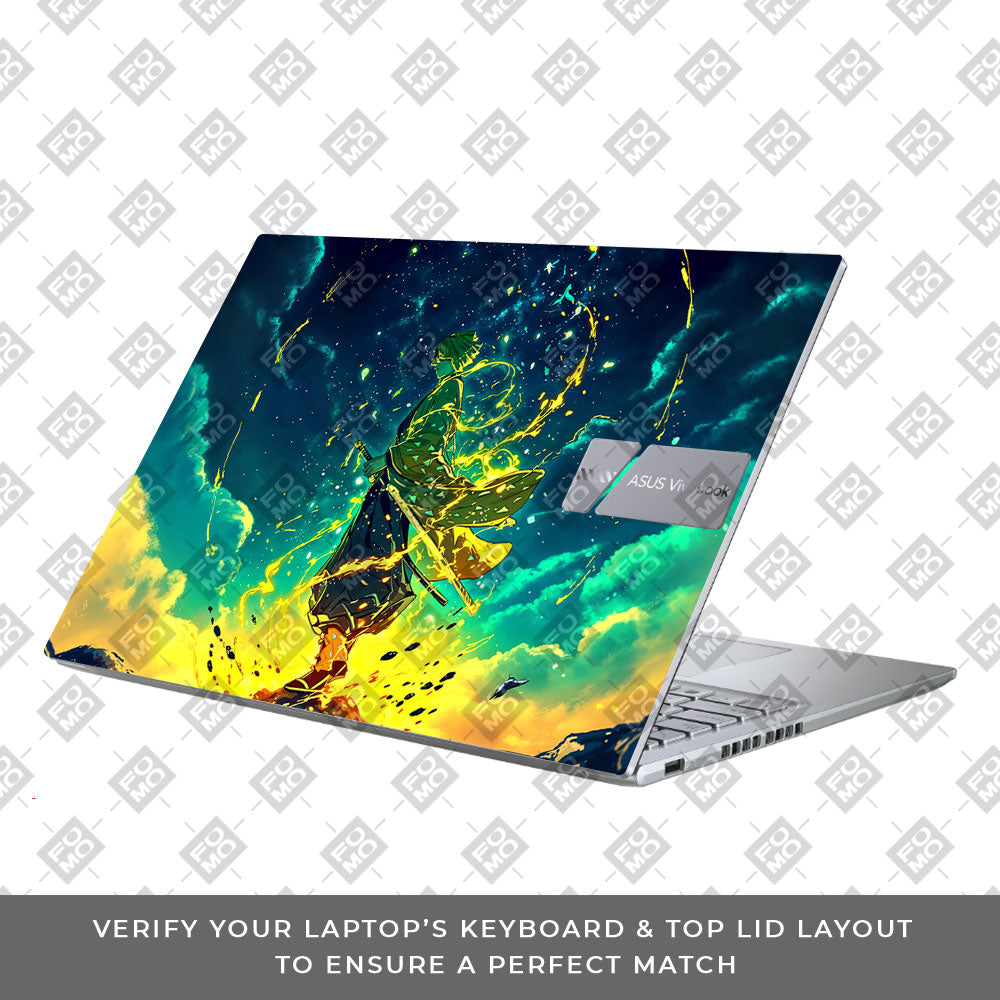 Zenitsu Thunder God Asus Vivobook X1605ZA Laptop Skin