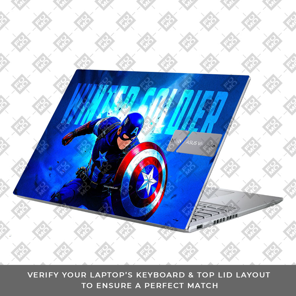 Shield of Justice Captain America Asus Vivobook X1605ZA Laptop Skin