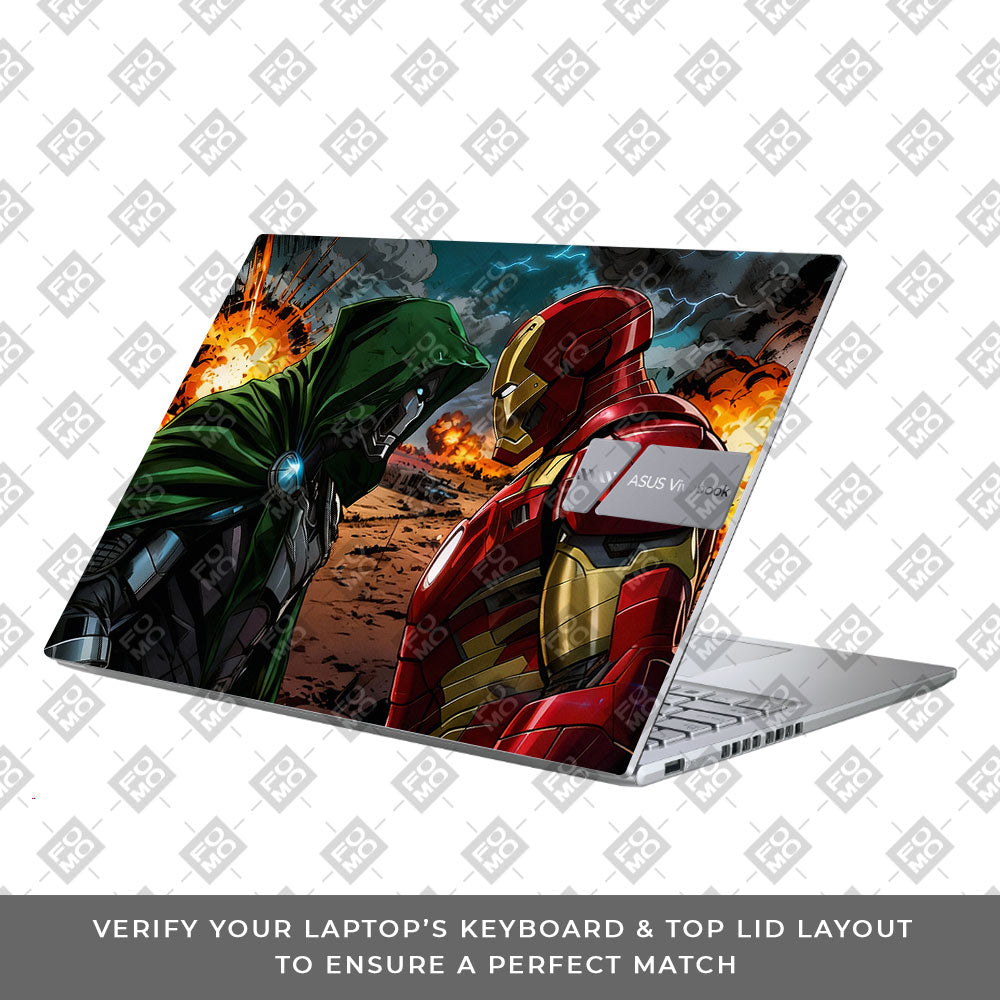 Iron Man vs Doom Asus Vivobook 16 X1605V 3D Laptop Skin
