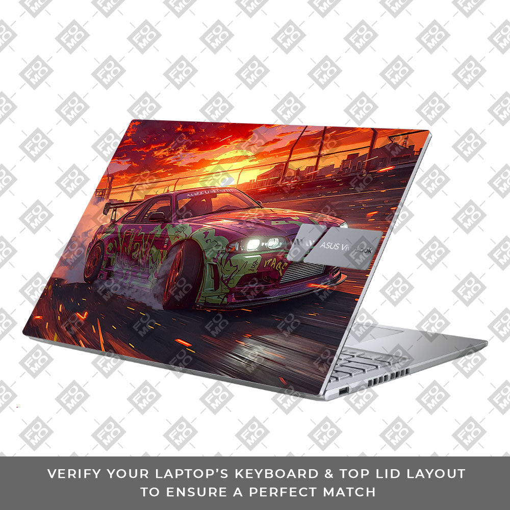 Tokyo Drift Vibes Asus Vivobook X1605ZA Laptop Skin