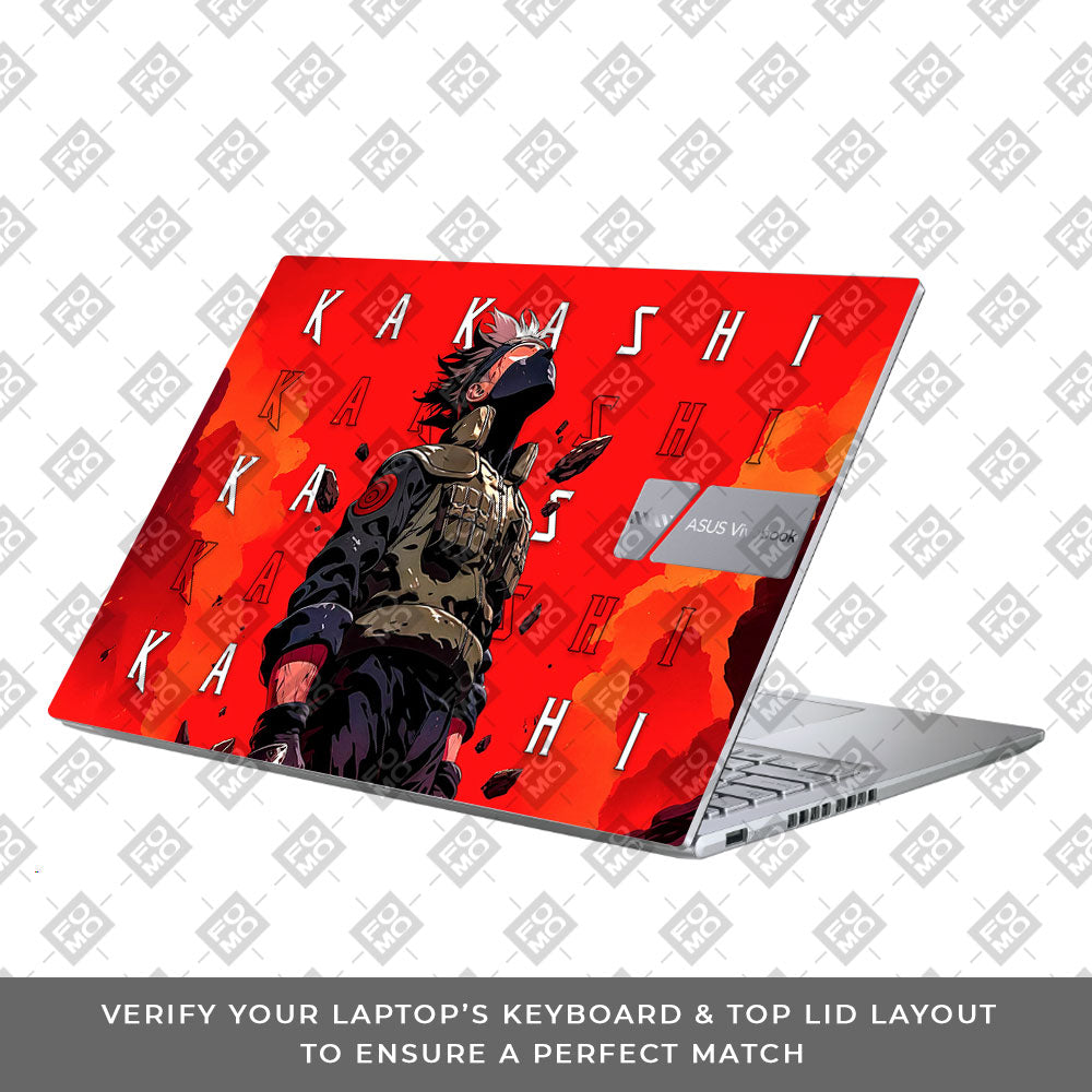 Kakashi Hatake Inferno Asus Vivobook X1605ZA Laptop Skin