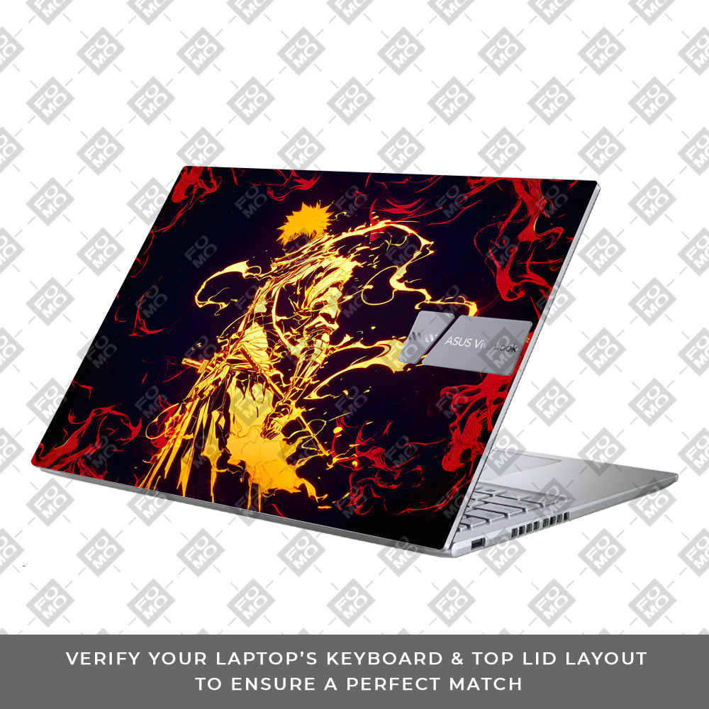 Bleach Ichigo Bankai Form Asus Vivobook X1605ZA Laptop Skin