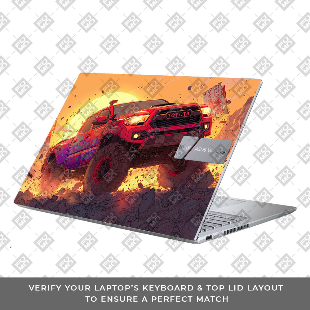 Toyota Off Road Beast Asus Vivobook X1605ZA Laptop Skin