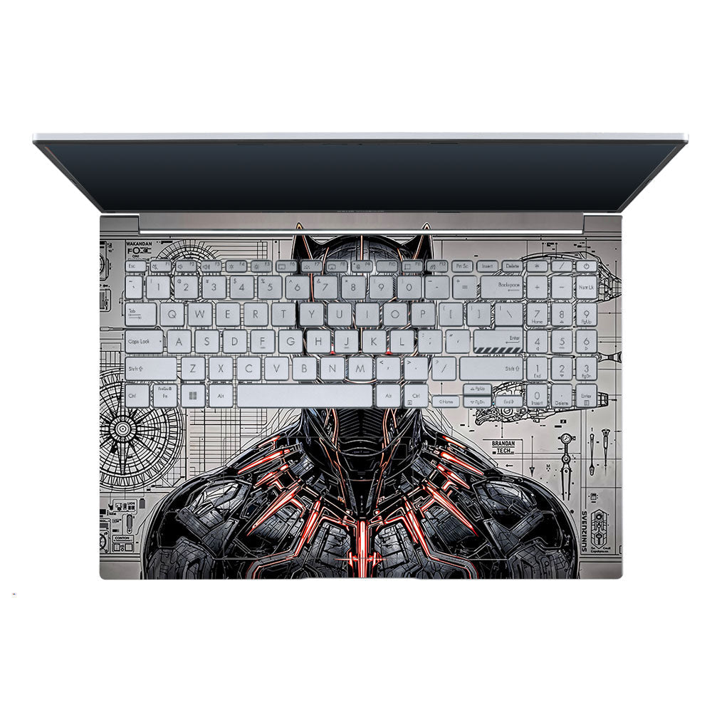 Black Panther Vibranium Tech Asus Vivobook X1605ZA Laptop Skin