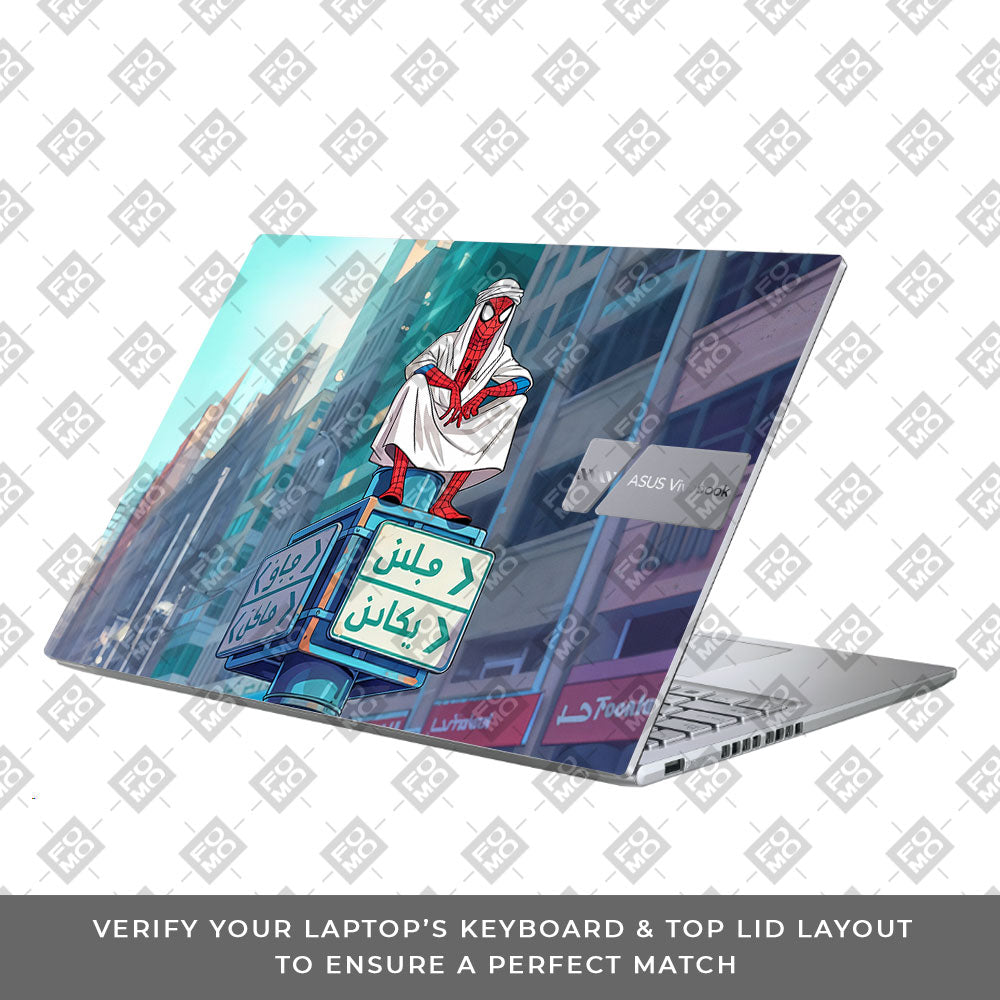 Arabian Spider Man Asus Vivobook X1605ZA Laptop Skin