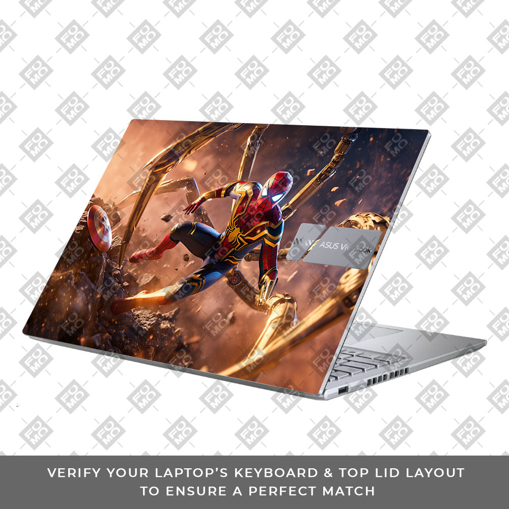 Spider Man Mech Arms Asus Vivobook X1605ZA Laptop Skin
