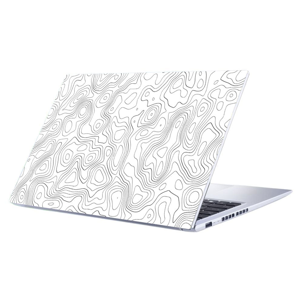 White Contour Design Asus Vivobook 15 X1502ZA Laptop Skin