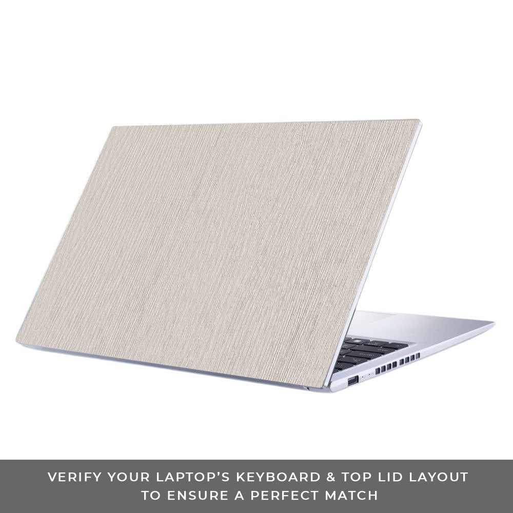 Textured White Wood Asus Vivobook 15 X1502ZA Laptop Skin