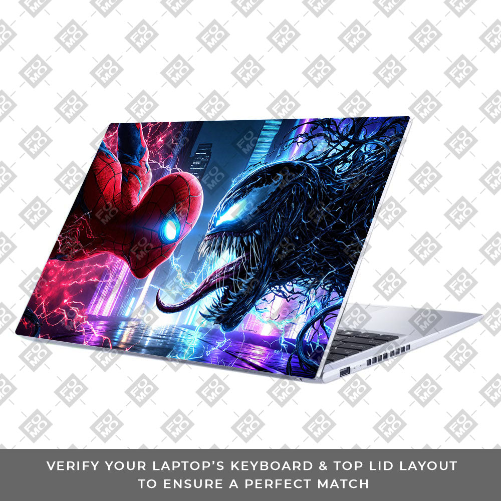 Spiderman vs Venom Showdown Asus Vivobook 15 X1502ZA Laptop Skin
