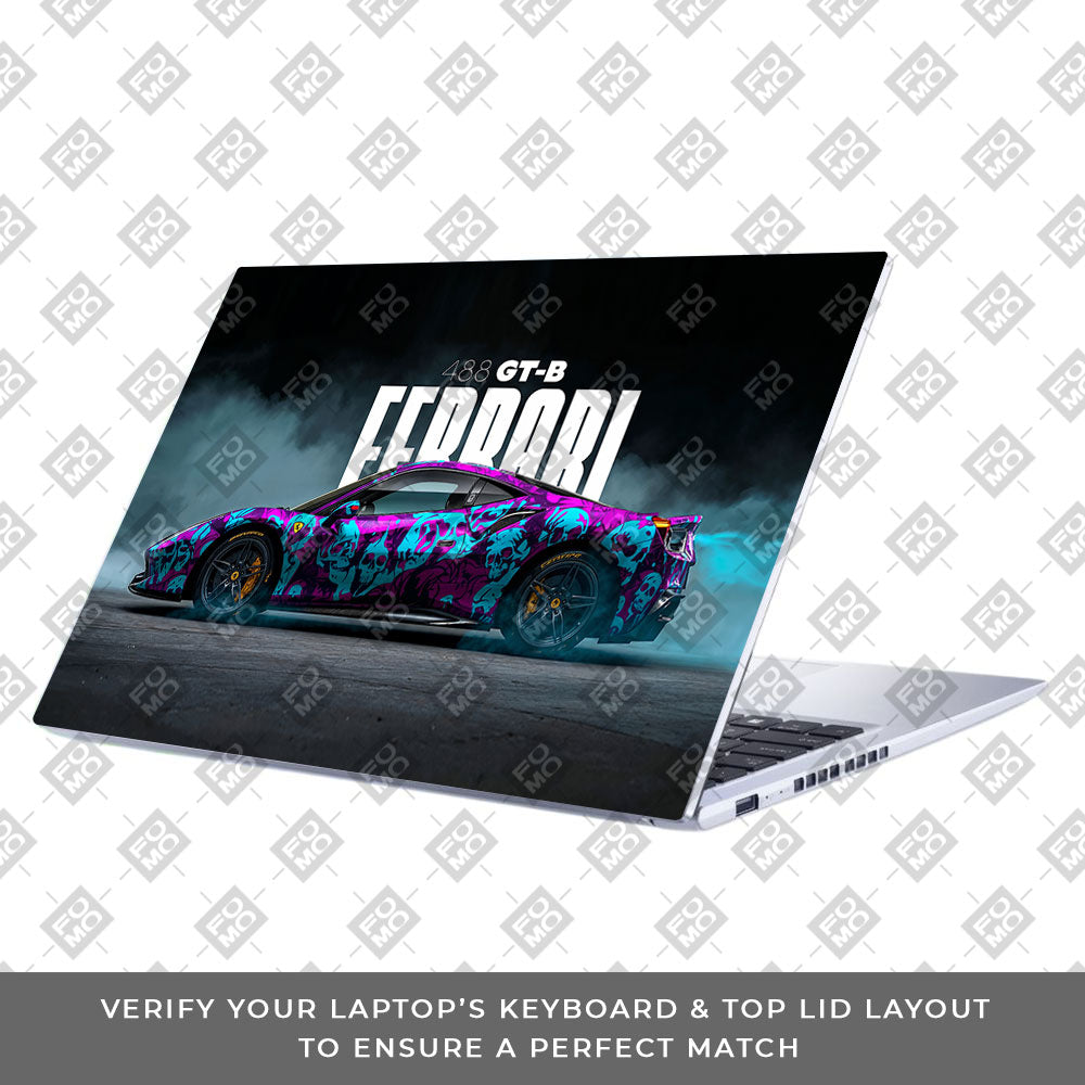 Psycho Drive Ferrari 488 Asus Vivobook 15 X1502ZA Laptop Skin