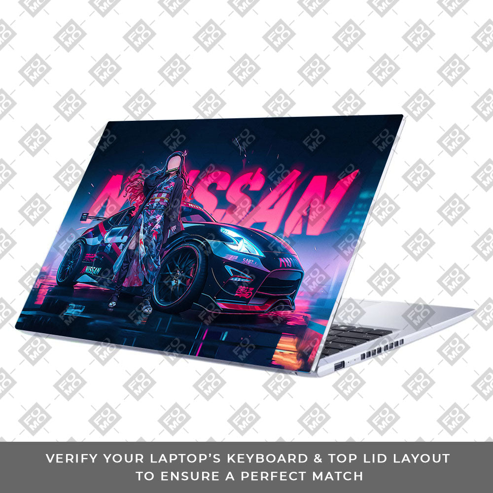 Neon Bloom Nezuko Racer Asus Vivobook 15 X1502ZA Laptop Skin