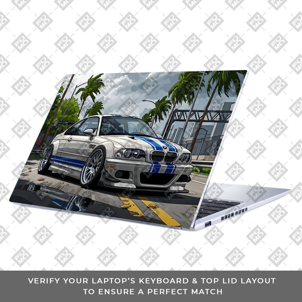 Street Icon BMW E46 Drift Legend Asus Vivobook 15 X1502ZA Laptop Skin