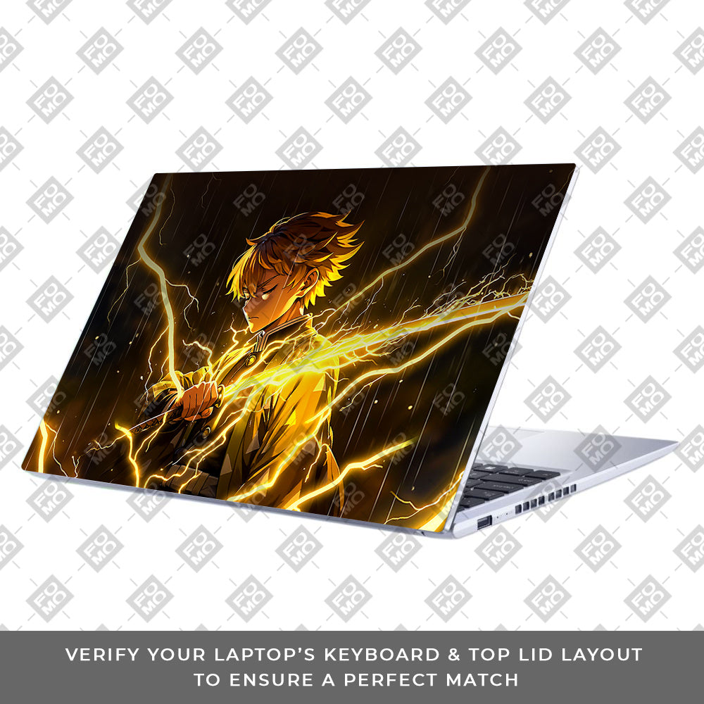 Thunder Soul Lightning Zenitsu Asus Vivobook 15 X1502ZA 3D Laptop Skin