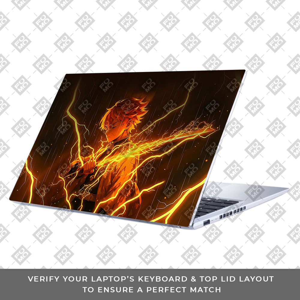 Thunder Soul Lightning Zenitsu Asus Vivobook 15 X1502ZA Laptop Skin