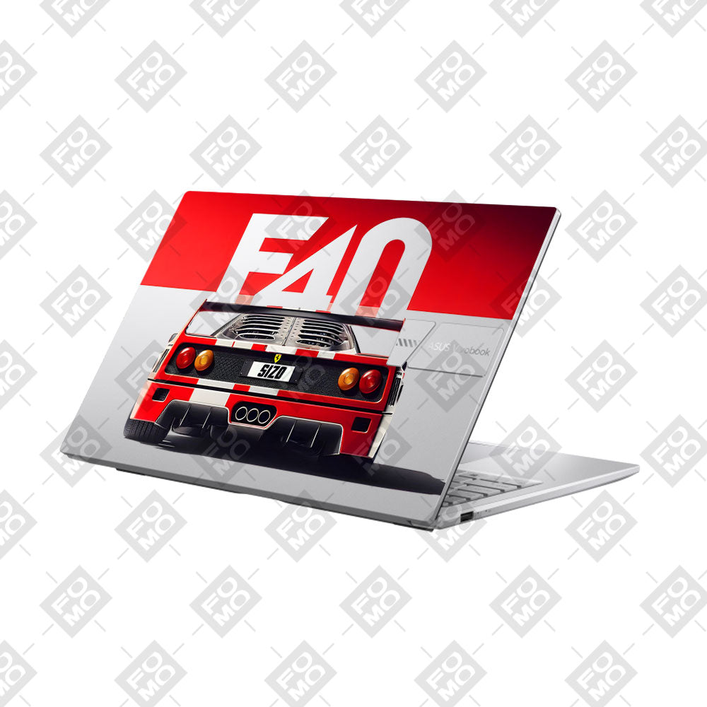 Transparent Ferrari F40 Asus VivoBook 15 X1504ZA Laptop Skin