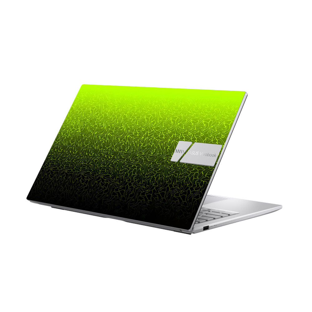 Lime Yellow to Black Gradient Asus Vivobook 15 X1504ZA Laptop Skin
