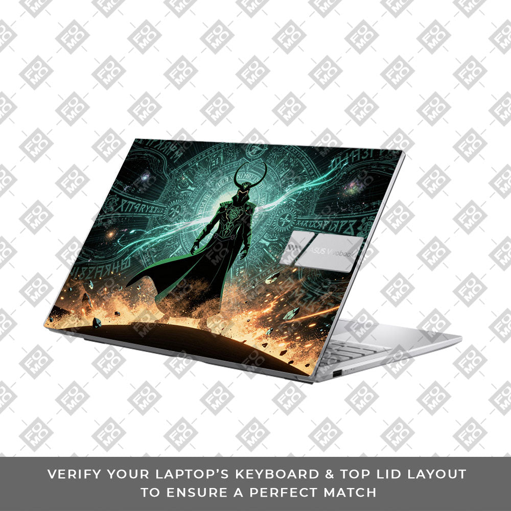Loki God of Mischief Neon Asus Vivobook 15 X1504ZA Laptop Skin
