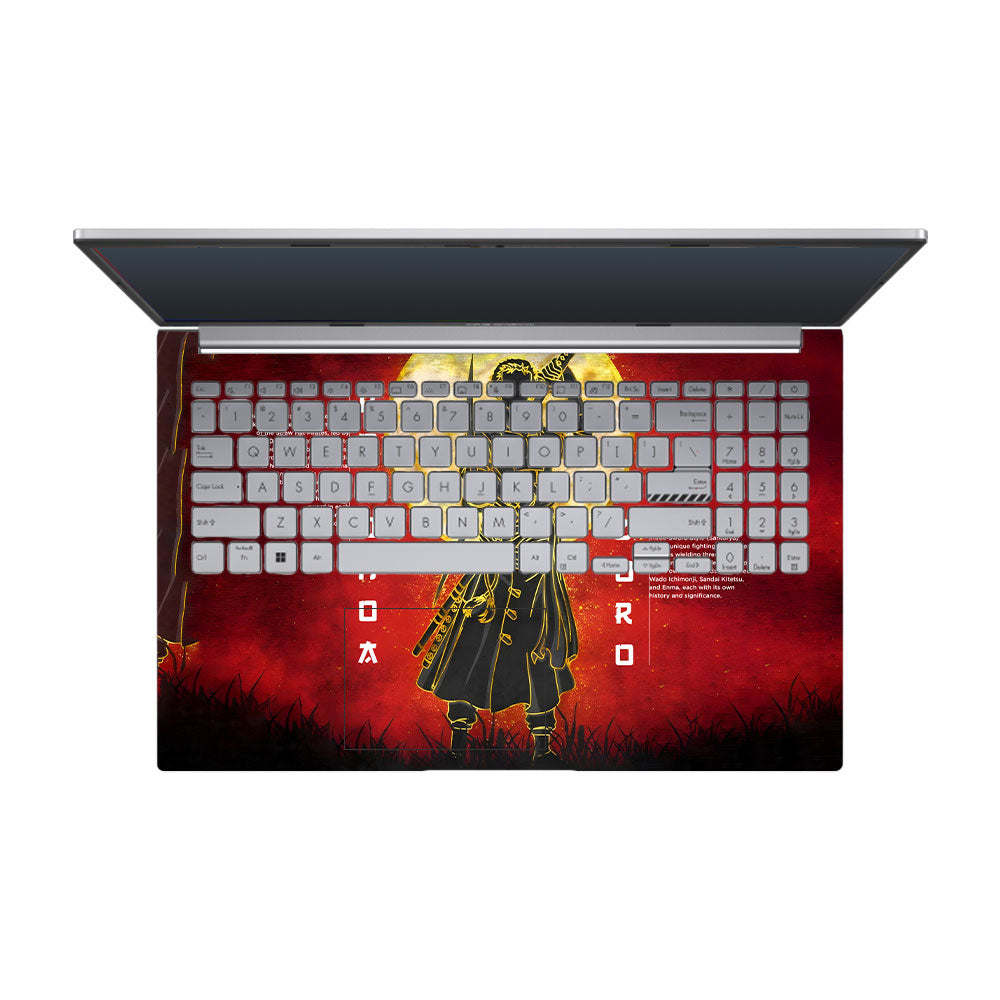 Zoro Under Golden Moon Asus Vivobook 15 X1504ZA Laptop Skin
