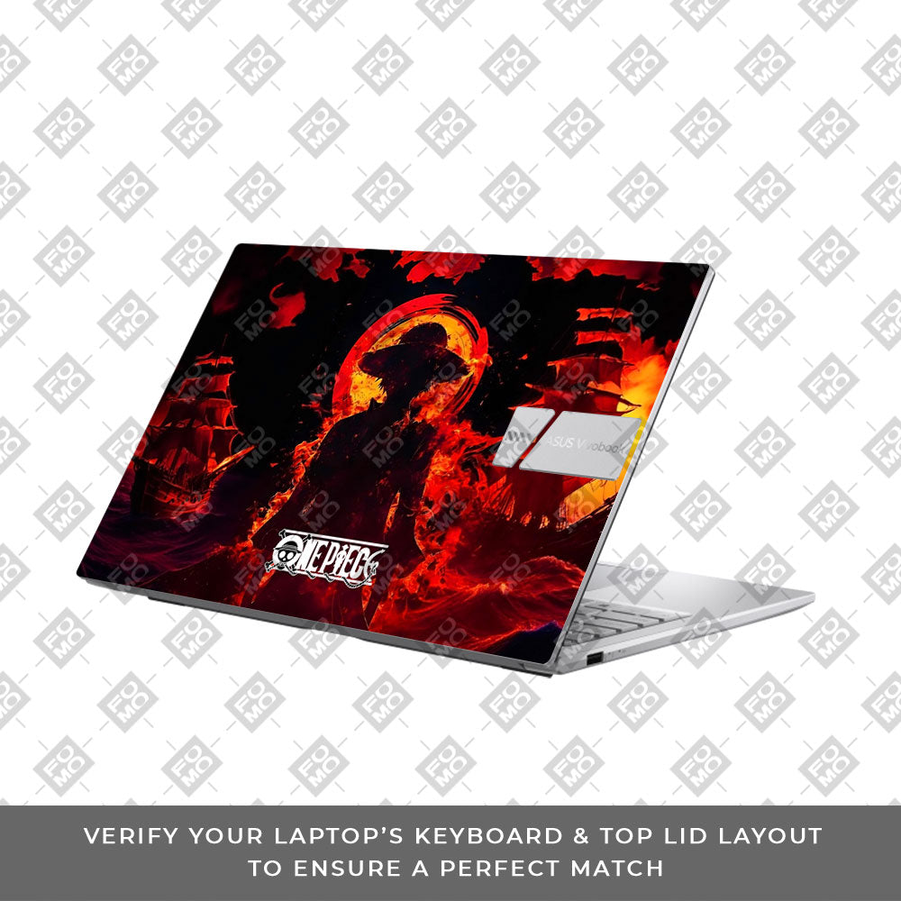 Luffy's Burning Tide Asus Vivobook 15 X1504ZA Laptop Skin