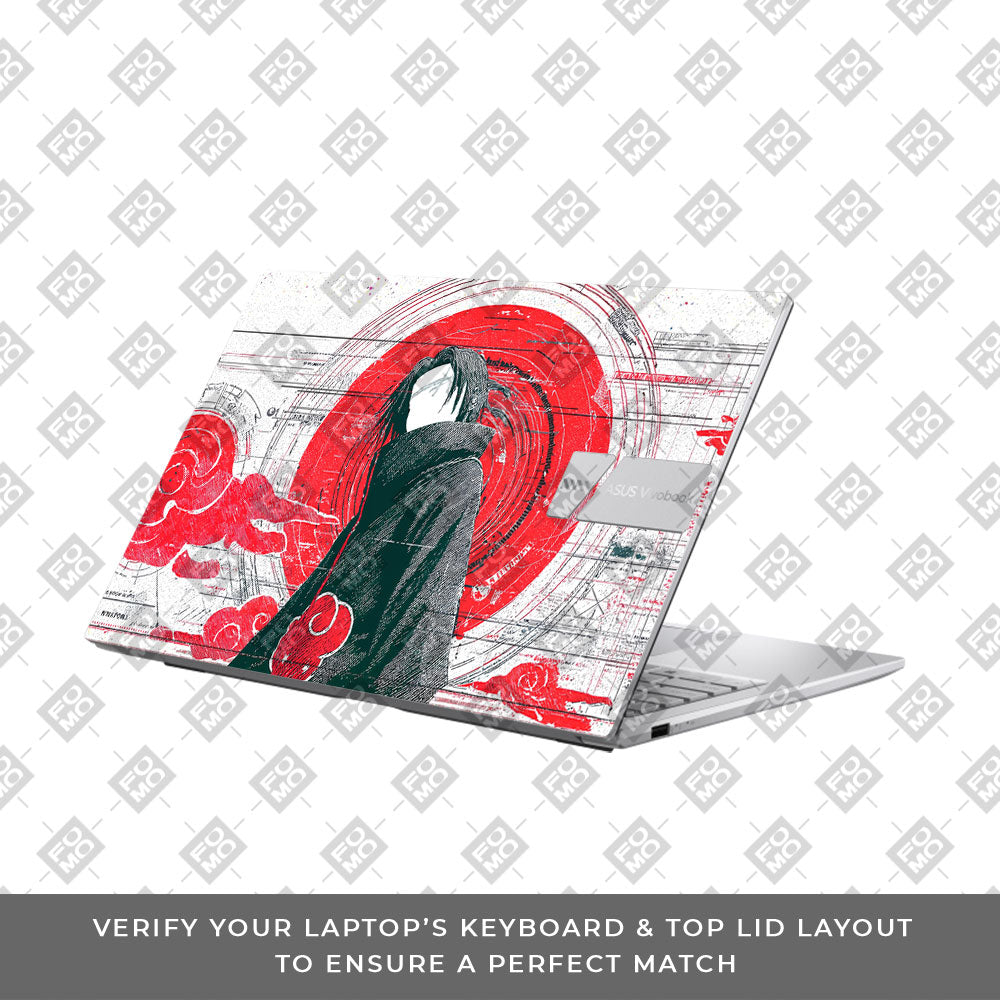Itachi Uchiha Mark of the Akatsuki Asus Vivobook 15 X1504ZA Laptop Skin