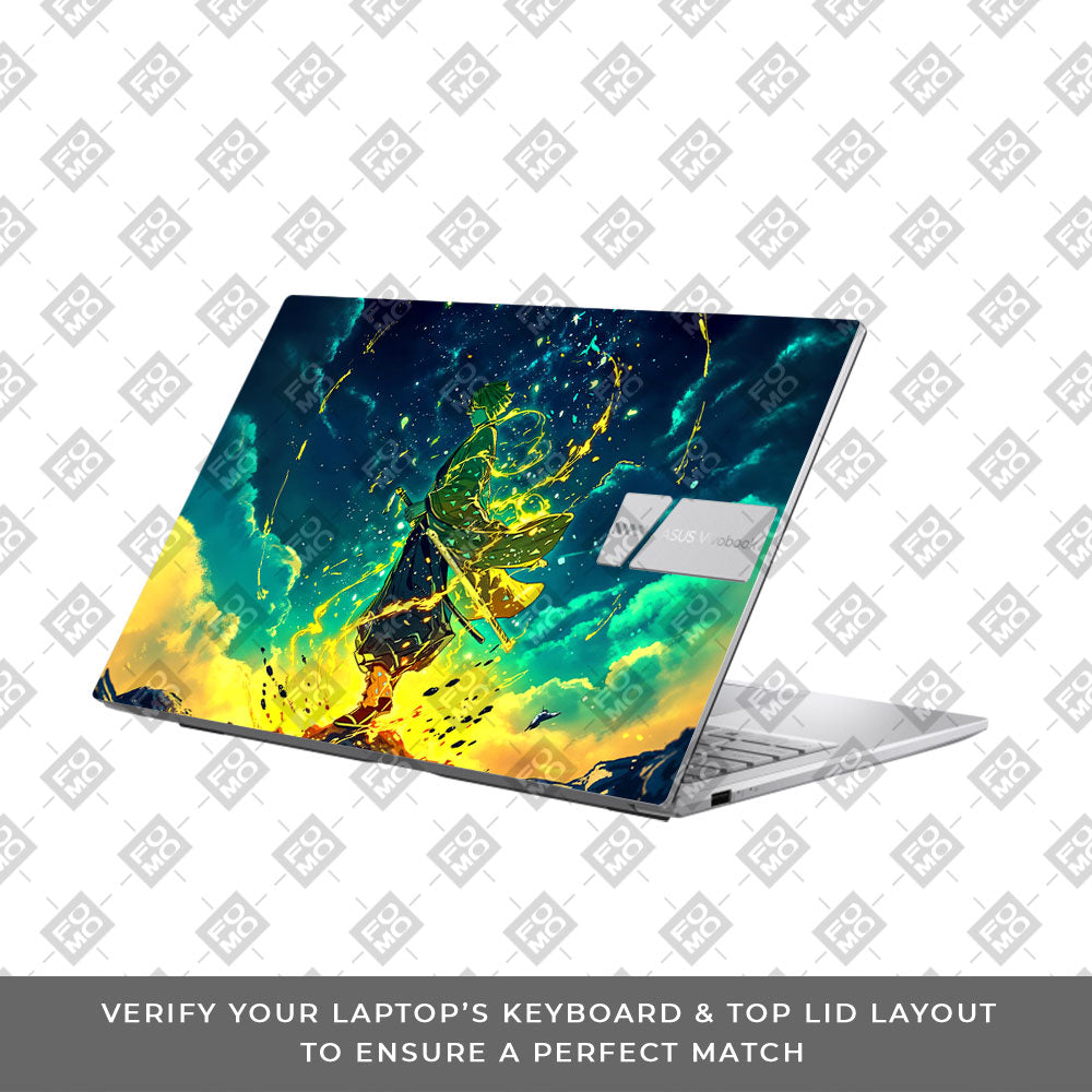 Zenitsu Thunder God Asus Vivobook 15 X1504ZA Laptop Skin