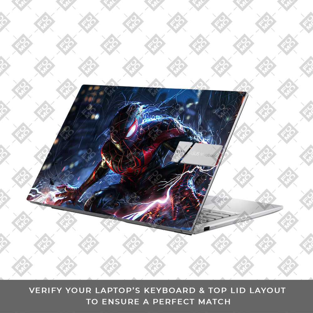 Miles Morales Shockwave Asus Vivobook 15 X1504ZA 3D Laptop Skin