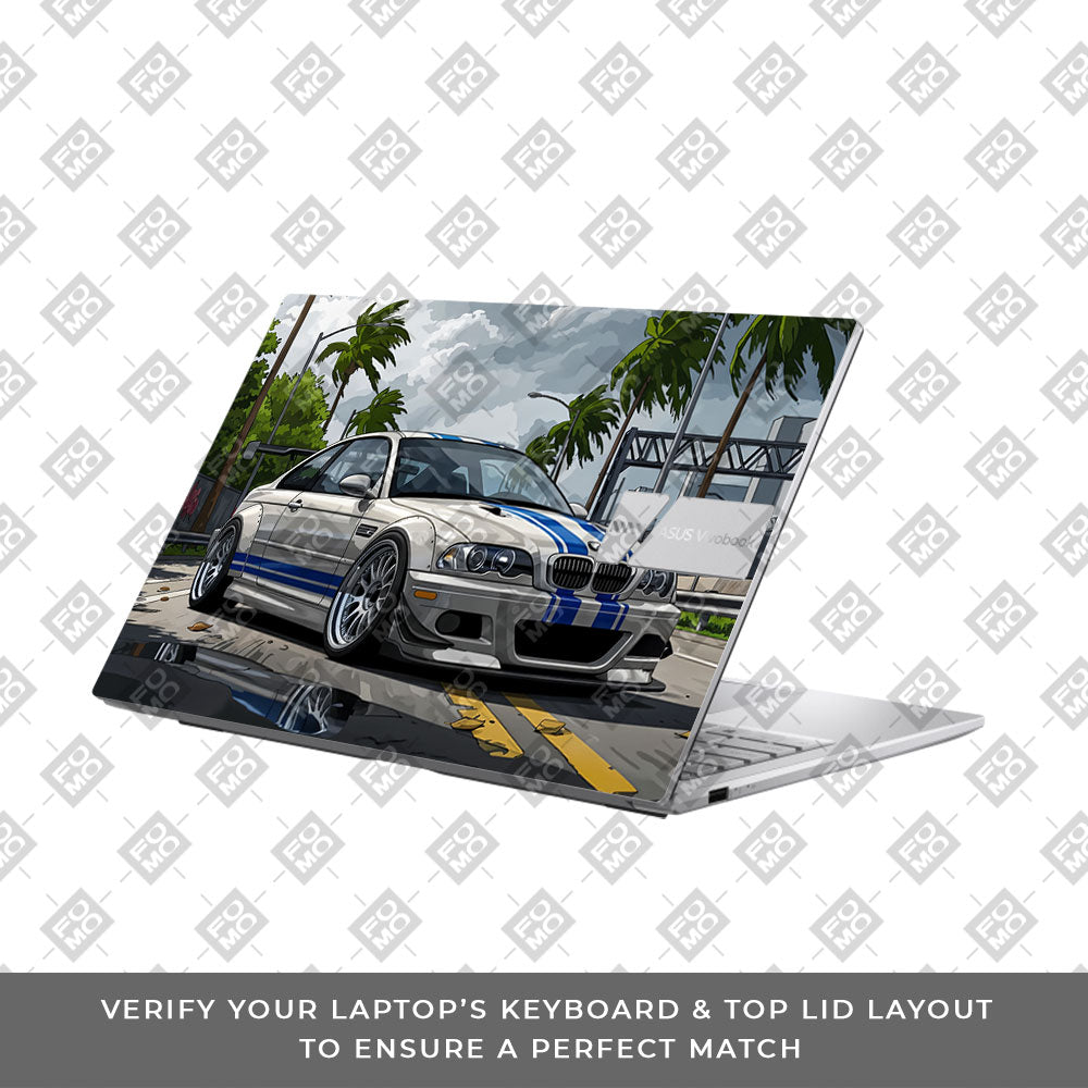 Street Icon BMW E46 Drift Legend Asus Vivobook 15 X1504ZA Laptop Skin