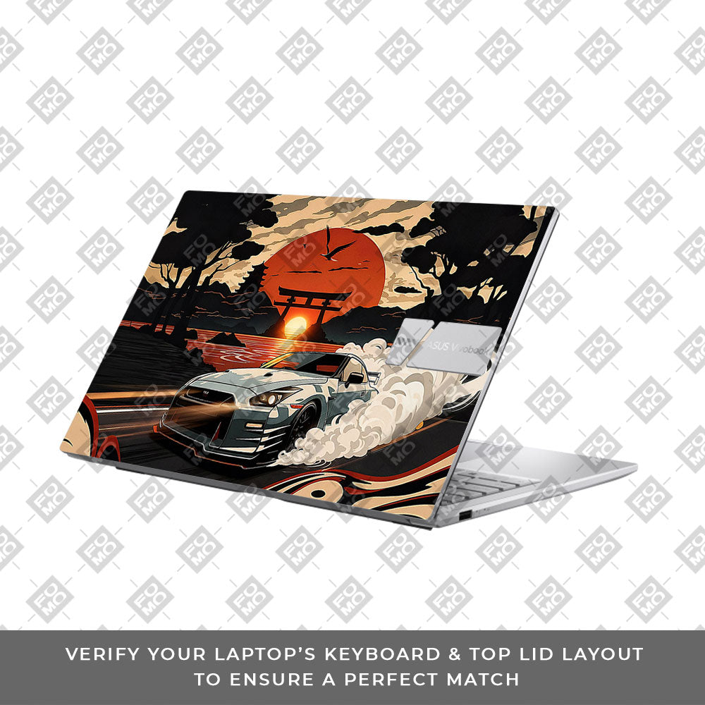 Samurai Rising Sun GTR Asus Vivobook 15 X1504ZA Laptop Skin