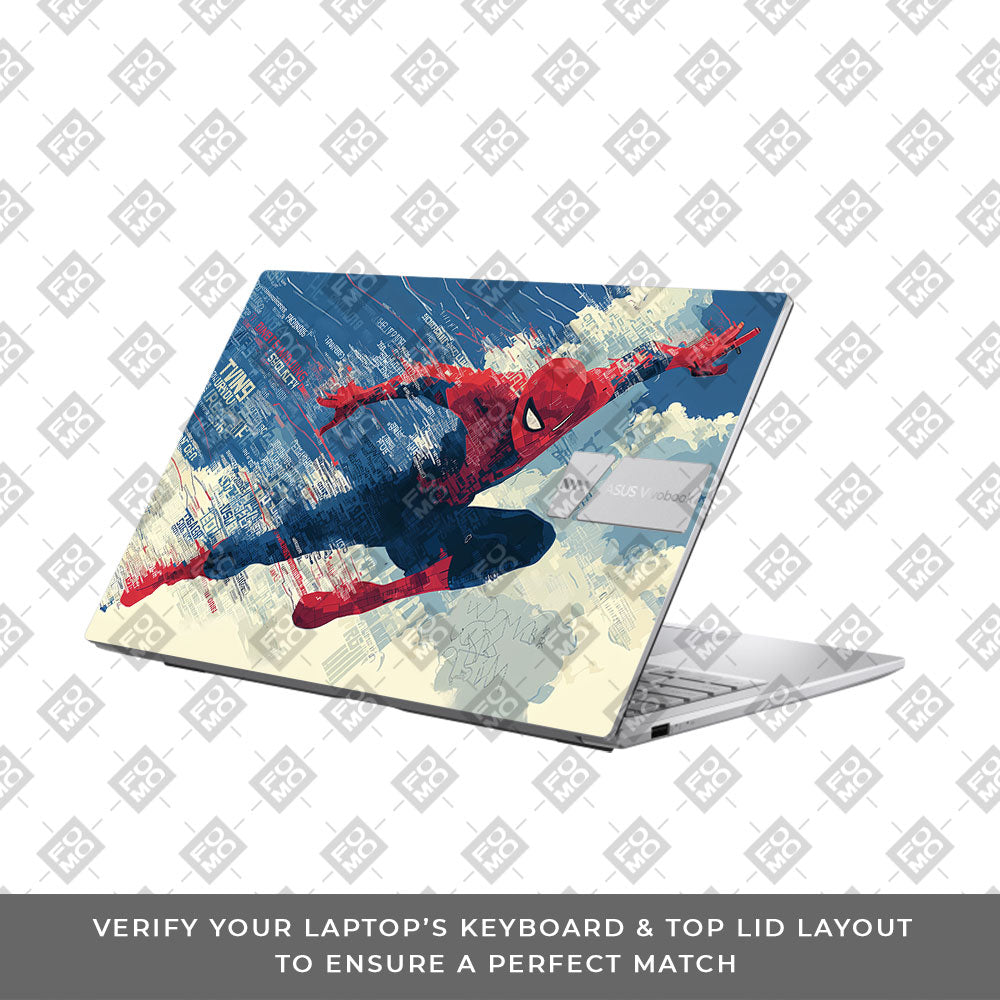 Spiderman Velocity Asus Vivobook 15 X1504ZA Laptop Skin